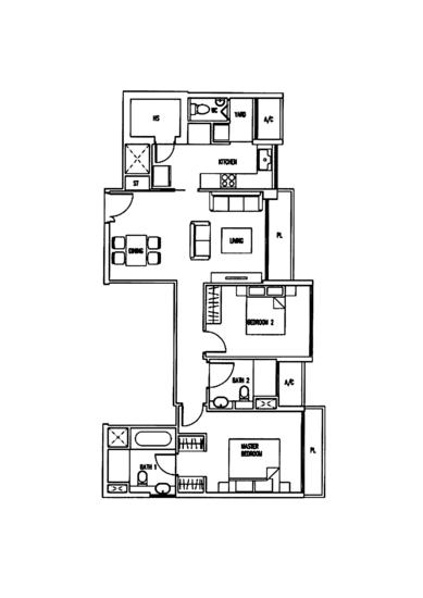 The Wharf Residence - Floor Plan