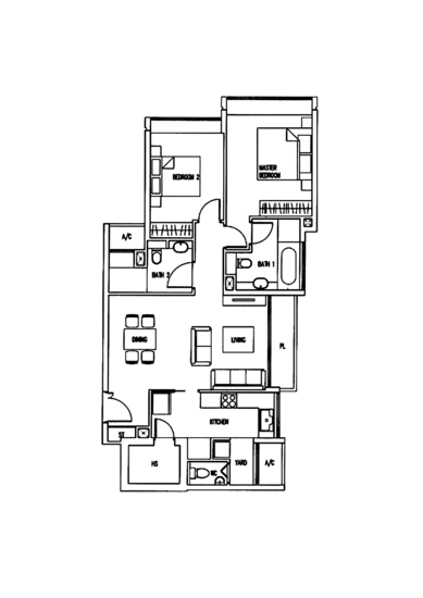 The Wharf Residence - Floor Plan