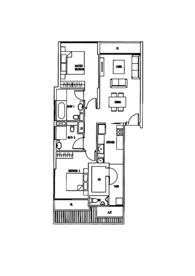 The Wharf Residence - Floor Plan