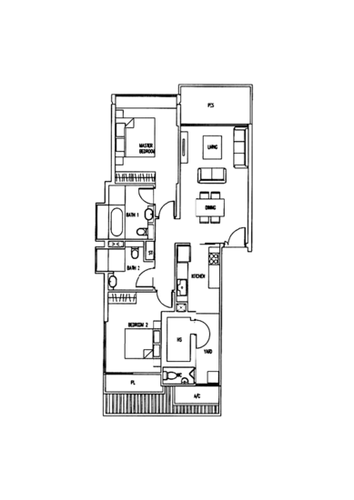 The Wharf Residence - Floor Plan