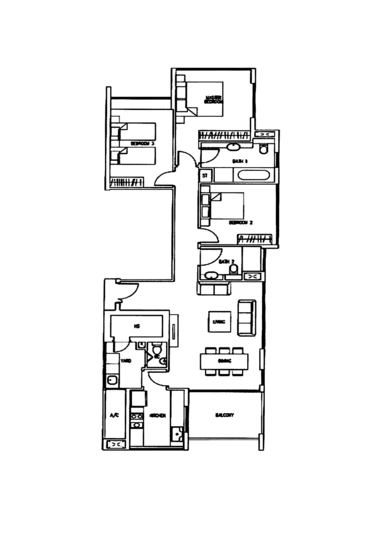 The Wharf Residence - Floor Plan
