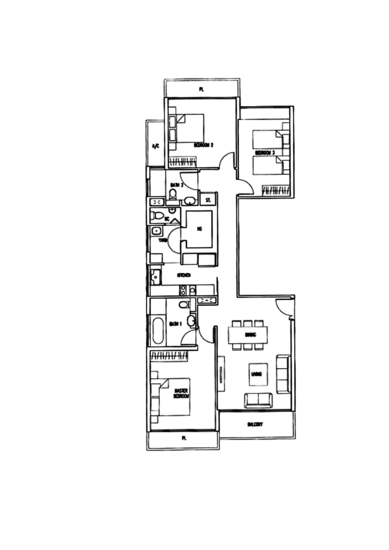 The Wharf Residence - Floor Plan