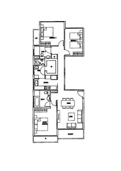 The Wharf Residence - Floor Plan