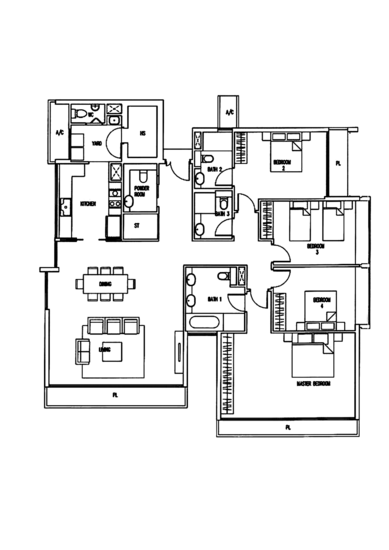 The Wharf Residence - Floor Plan