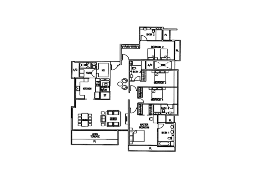 The Wharf Residence - Floor Plan