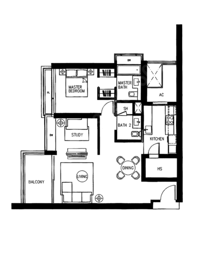 Concourse Skyline - Floor Plan
