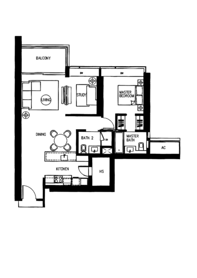 Concourse Skyline - Floor Plan