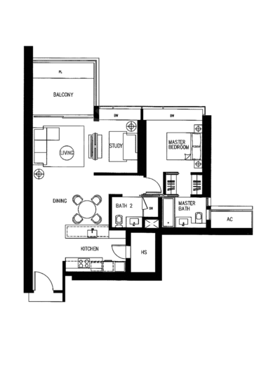 Concourse Skyline - Floor Plan