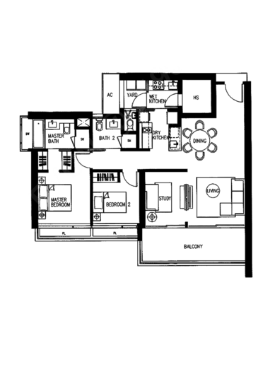 Concourse Skyline - Floor Plan
