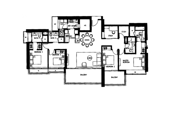 Concourse Skyline - Floor Plan