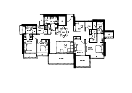 Concourse Skyline - Floor Plan