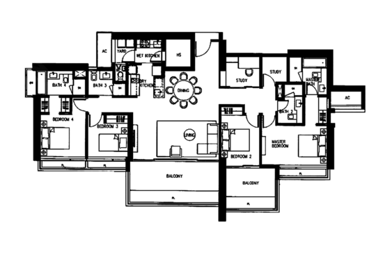 Concourse Skyline - Floor Plan