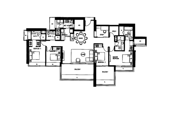 Concourse Skyline - Floor Plan