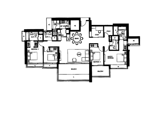 Concourse Skyline - Floor Plan