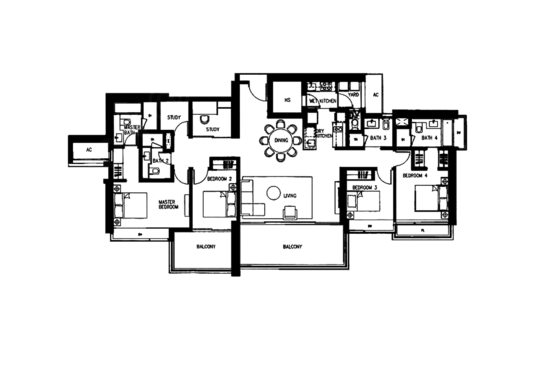 Concourse Skyline - Floor Plan