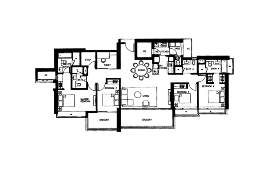 Concourse Skyline - Floor Plan