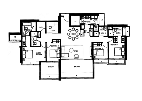 Concourse Skyline - Floor Plan