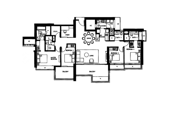 Concourse Skyline - Floor Plan