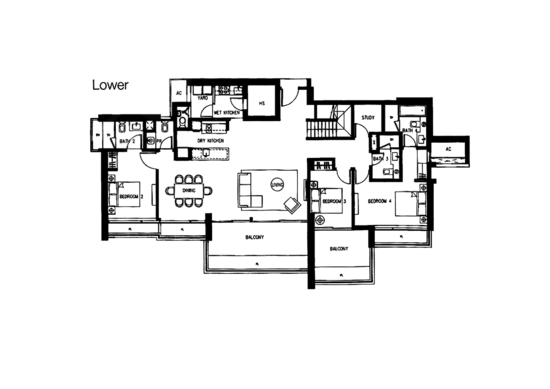 Concourse Skyline - Floor Plan