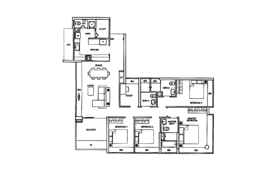 Caspian - Floor Plan