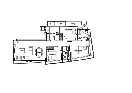 833 M B Residences - Floor Plan