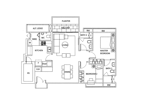Rosewood Suites - Floor Plan