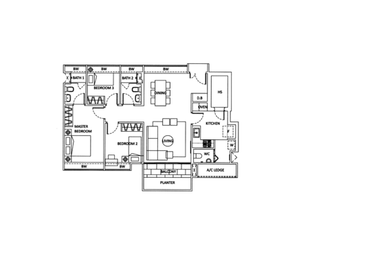Rosewood Suites - Floor Plan