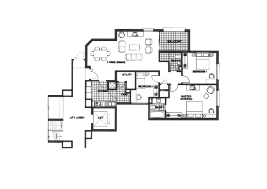 Villa De West - Floor Plan