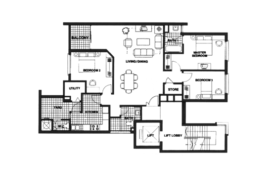 Villa De West - Floor Plan