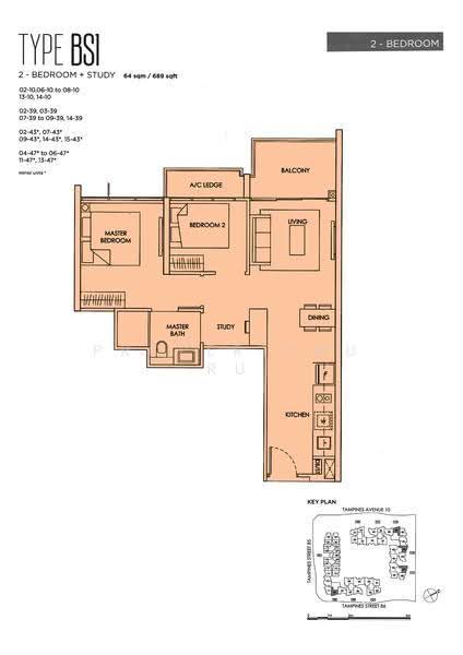 The Alps Residences, 105 Tampines Street 86, Pasir Ris / Tampines, 2 Bedrooms, 689 sqft, Condominium For Sale, by Josephine Lee, 500285768 - 2D - PropertyGuru.com.sg