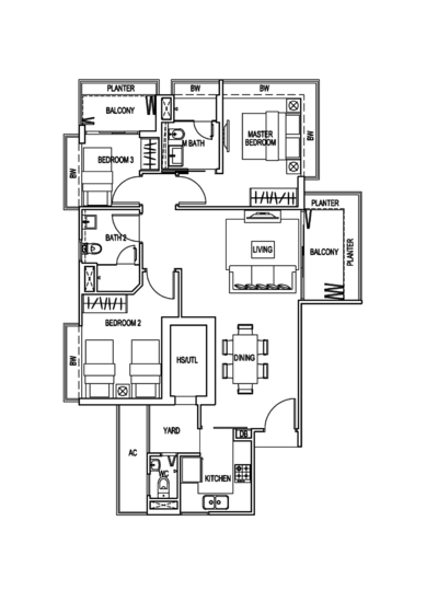 Spring @ Langsat - Floor Plan