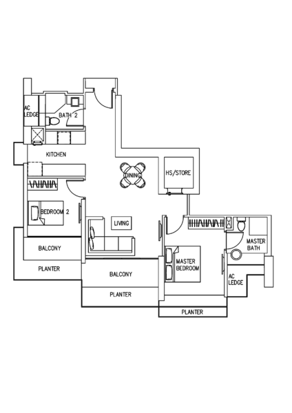 Ascentia Sky, 1 Alexandra View, 2 Bedrooms, 1,012 sqft, Apartment For Rent, by Rosie Tham, 25107736 - PropertyGuru.com.sg