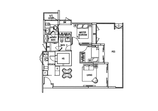 The Mezzo - Floor Plan
