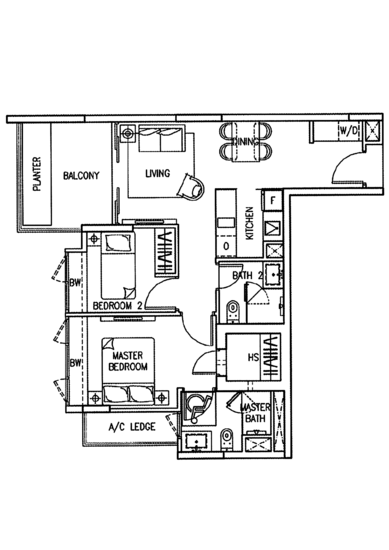 The Mezzo - Floor Plan