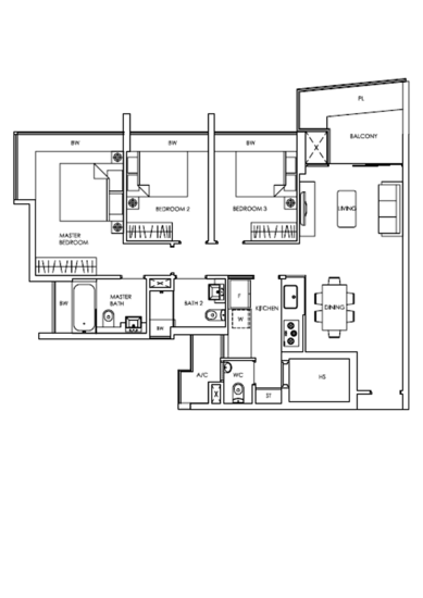 Trevista - Floor Plan
