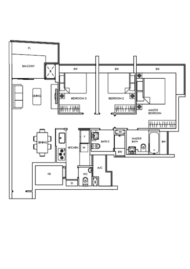 Trevista - Floor Plan