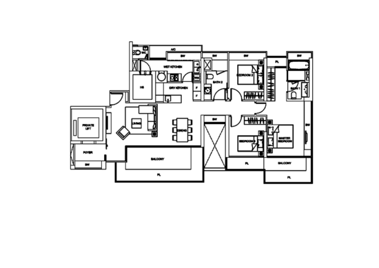 Lincoln Suites - Floor Plan