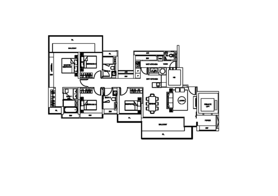 Lincoln Suites - Floor Plan