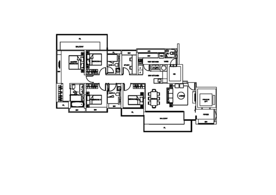 Lincoln Suites - Floor Plan