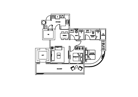 Meadows @ Peirce - Floor Plan