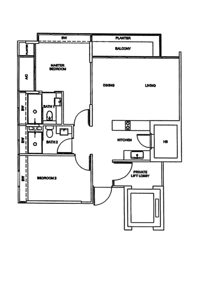 OLA Residences @ Mountbatten - Floor Plan