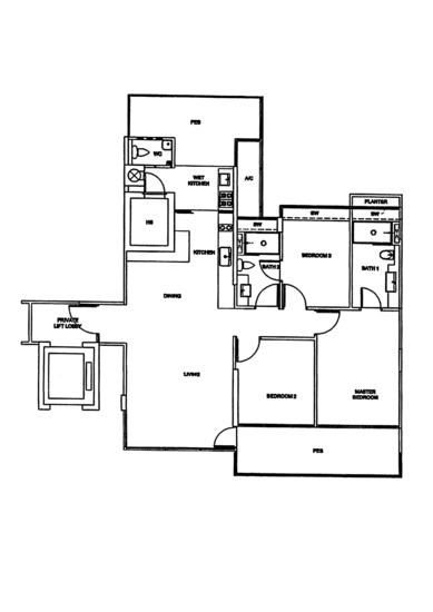 OLA Residences @ Mountbatten - Floor Plan