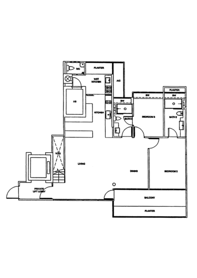 OLA Residences @ Mountbatten - Floor Plan