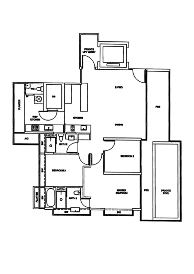 OLA Residences @ Mountbatten - Floor Plan