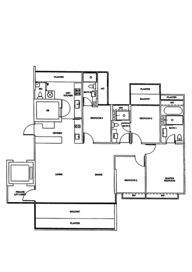 OLA Residences @ Mountbatten - Floor Plan
