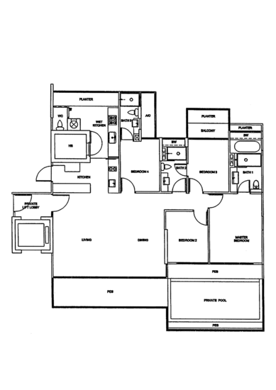 OLA Residences @ Mountbatten - Floor Plan