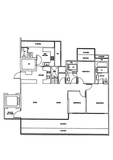 OLA Residences @ Mountbatten - Floor Plan