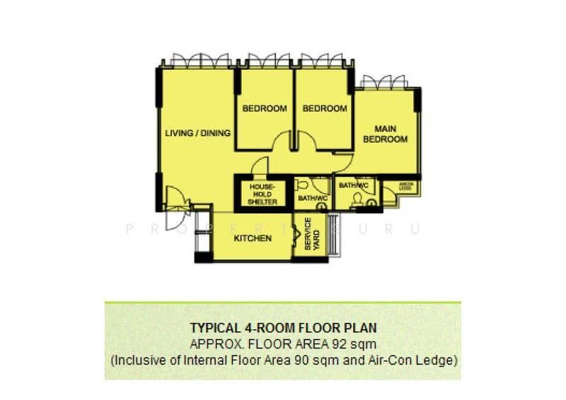 470A Upper Serangoon Crescent, 470A Upper Serangoon Crescent, Hougang / Punggol / Sengkang, 3 Bedrooms, 990 sqft, HDB Flat For Sale, by Bevelry Liew, 500025639 - 2D - PropertyGuru.com.sg