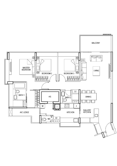 The Vermont On Cairnhill - Floor Plan