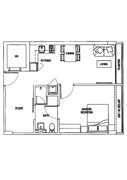 Siglap V, 2 First Street, East Coast / Marine Parade, 1 Bedroom, 581 sqft, Condominium For Rent, by Eric See, 500257083 - PropertyGuru.com.sg